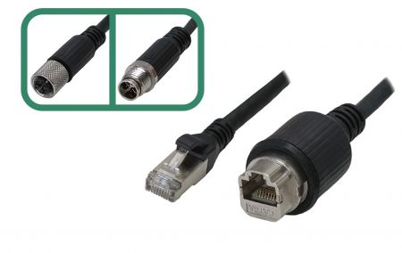 IP-67 Rated M12 to - M12 Industrial Ethernet